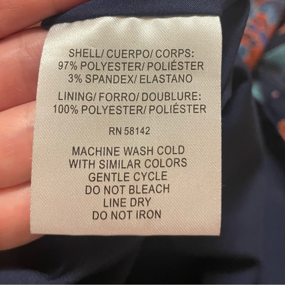 Maggy London Petites Blue Floral Dress - Picture 8 of 9